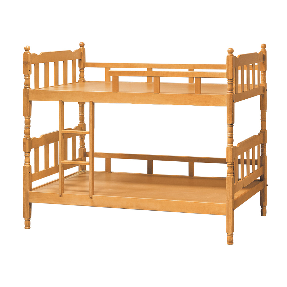 泰瓦3.5尺單人實木雙層床架