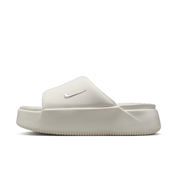 W Nike Calm Elevation White 米白拖鞋 厚底 HJ5601-100