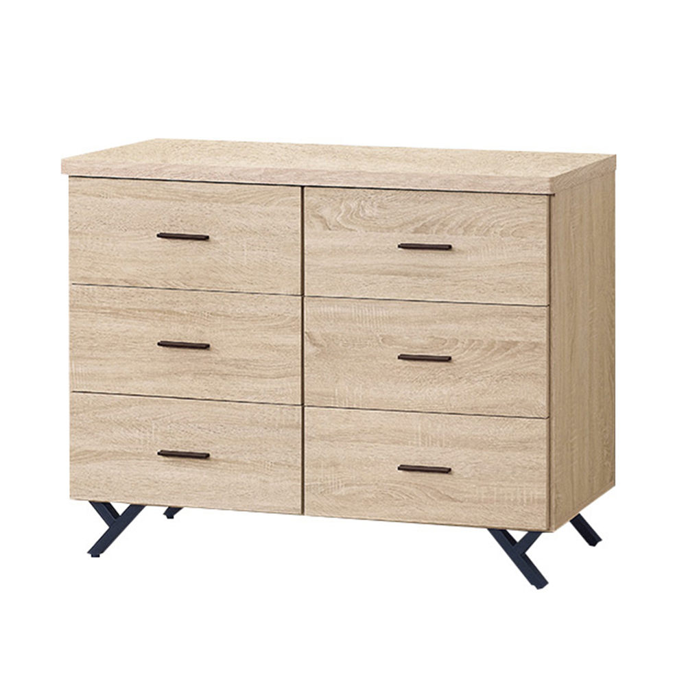 庫克4尺工業風六斗櫃