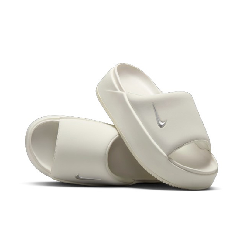 W Nike Calm Elevation White 米白拖鞋 厚底 HJ5601-100