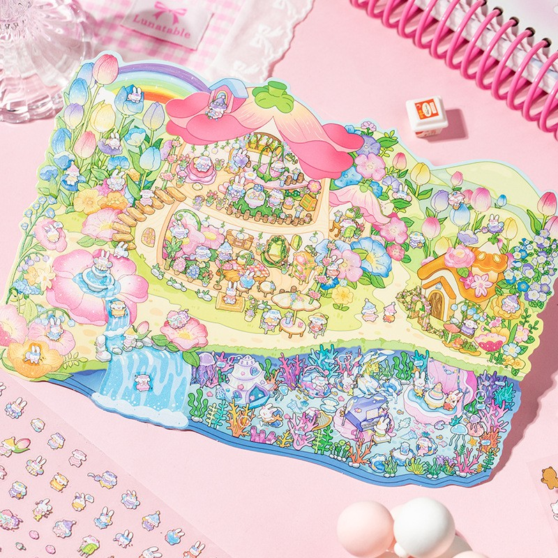 New Rainbow Wonderland! Large-Scale 4.0 Scenery Design Sticker