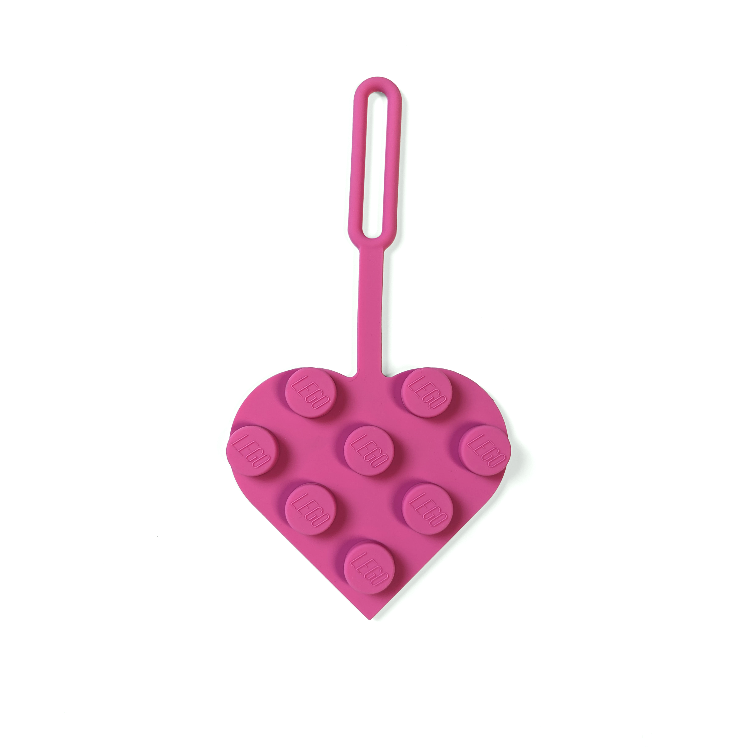 IQ HONG KONG X樂高® 3x3心形吊牌 (粉紅)