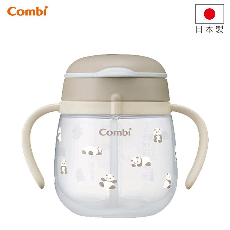 【日本製】 Laku Mug 吸管杯 (6mth+) 240ml #百變熊貓 - 119212