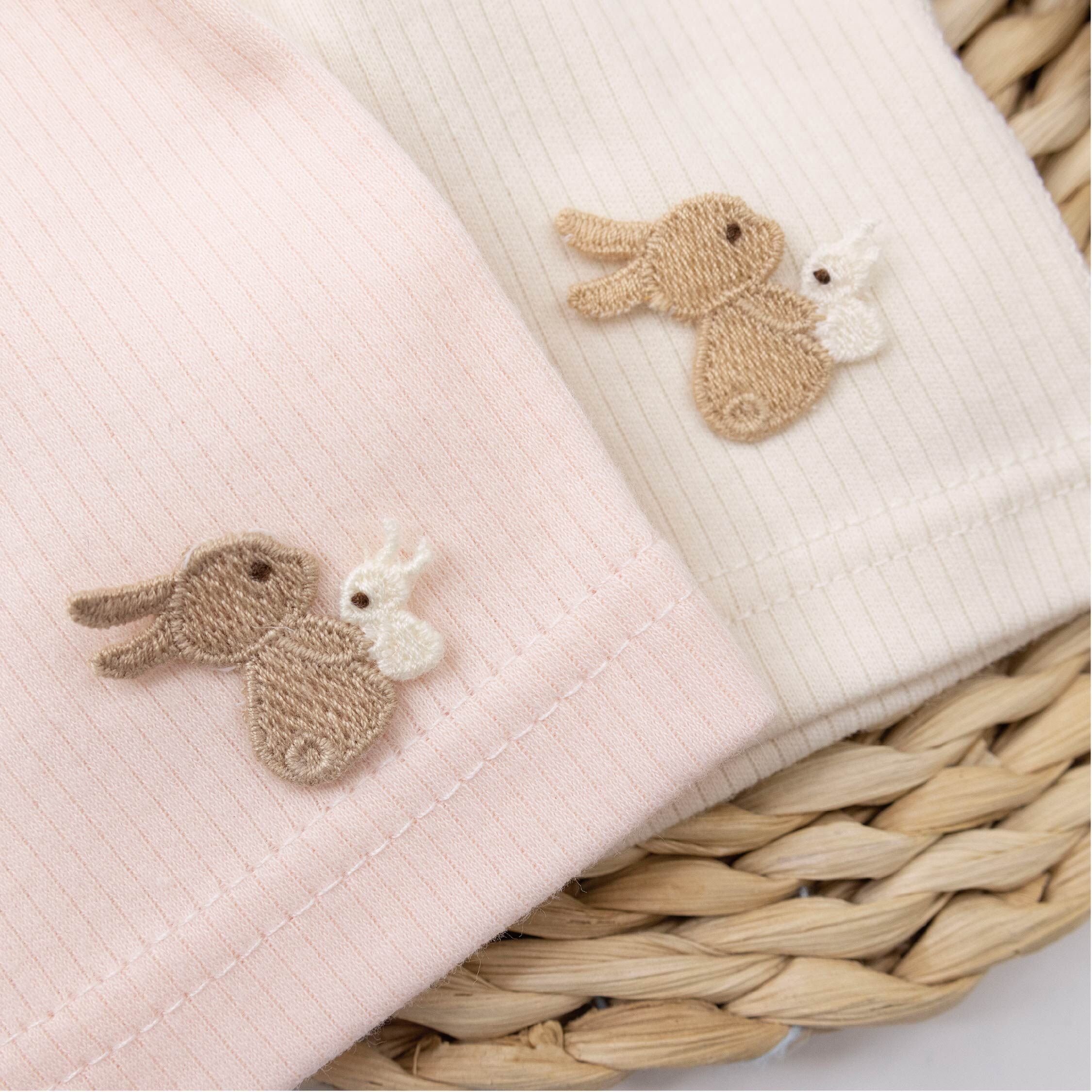 【JA1543】花花兔子寶寶帽＊二色