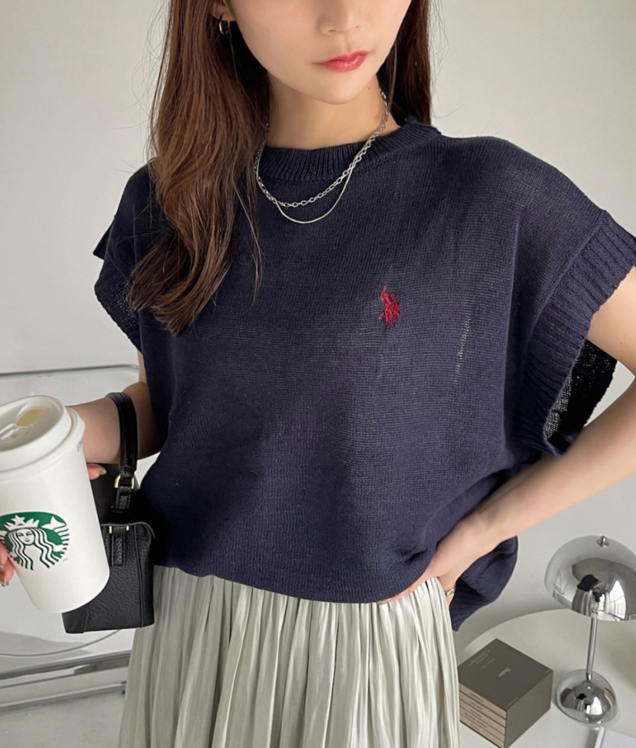 【預購】JN080801  U.S. POLO ASSN.夏季針織背心(FREE SIZE)