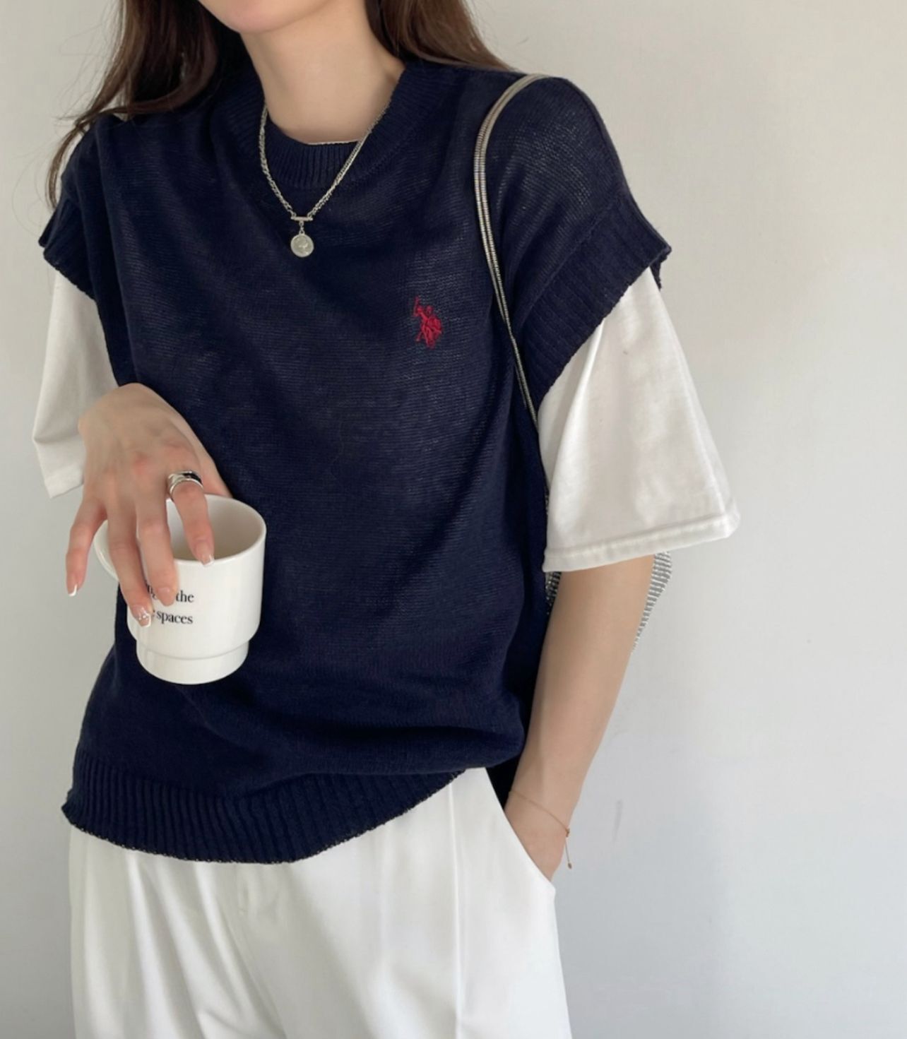 【預購】JN080801  U.S. POLO ASSN.夏季針織背心(FREE SIZE)