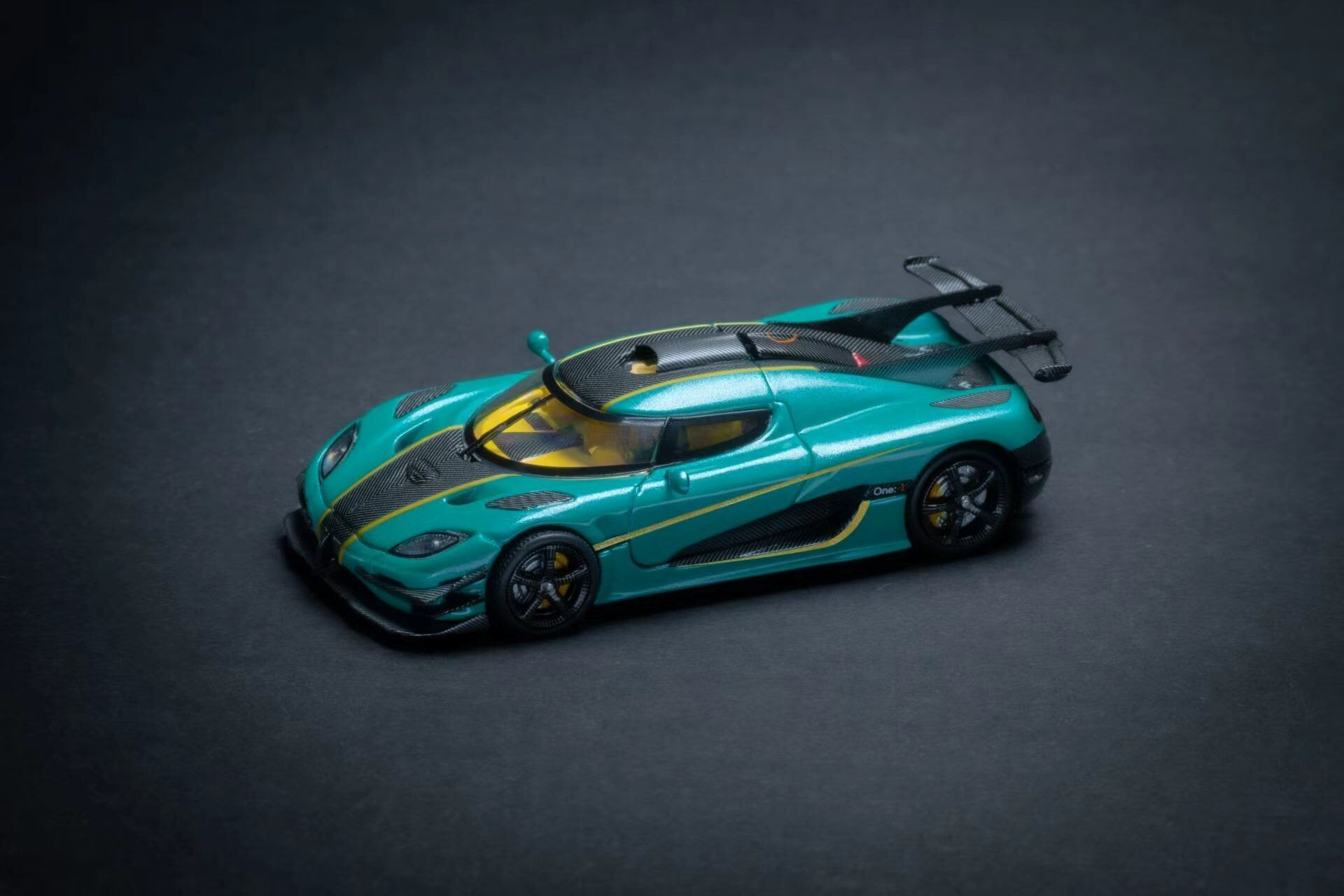預訂:1/64 MJ Model Koenigsegg One:1 Metallic Green LHD (MJKOG )