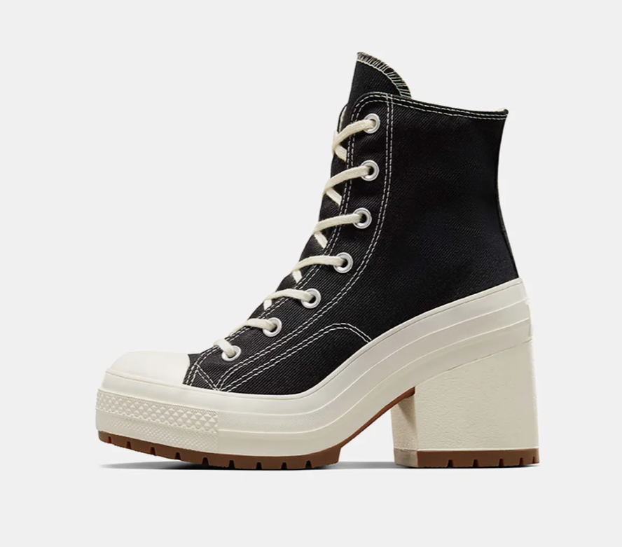 CONVERSE / Deluxe Heel Black 高筒帆布高跟鞋黑色  A05347C /  AUG25