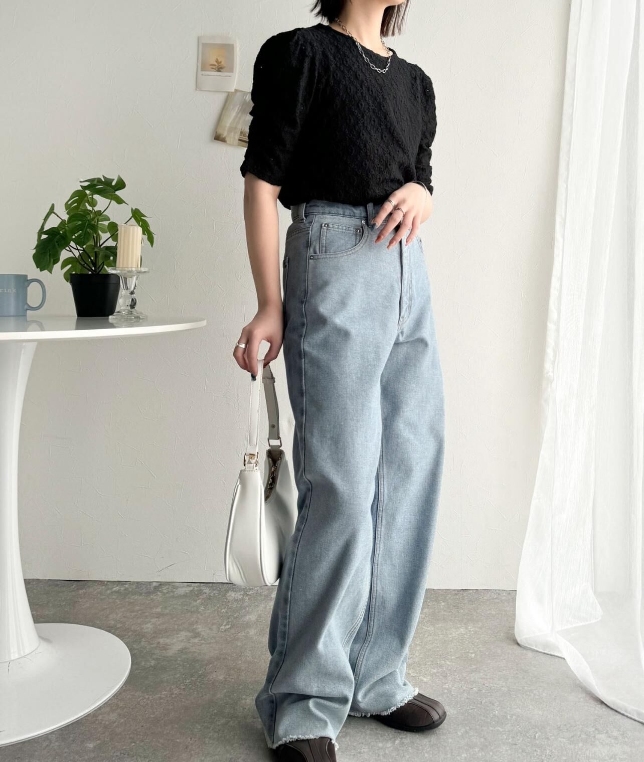 【預購】JN080803 classicalelf 泡泡袖褶皺上衣