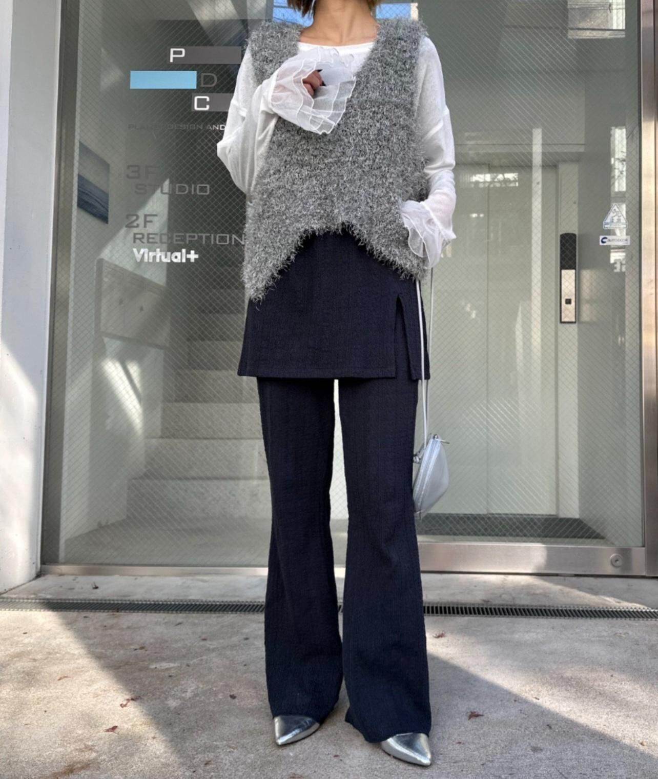 【預購】JN080805 CIAOPANIC TYPY 韓版提花羅紋裙褲