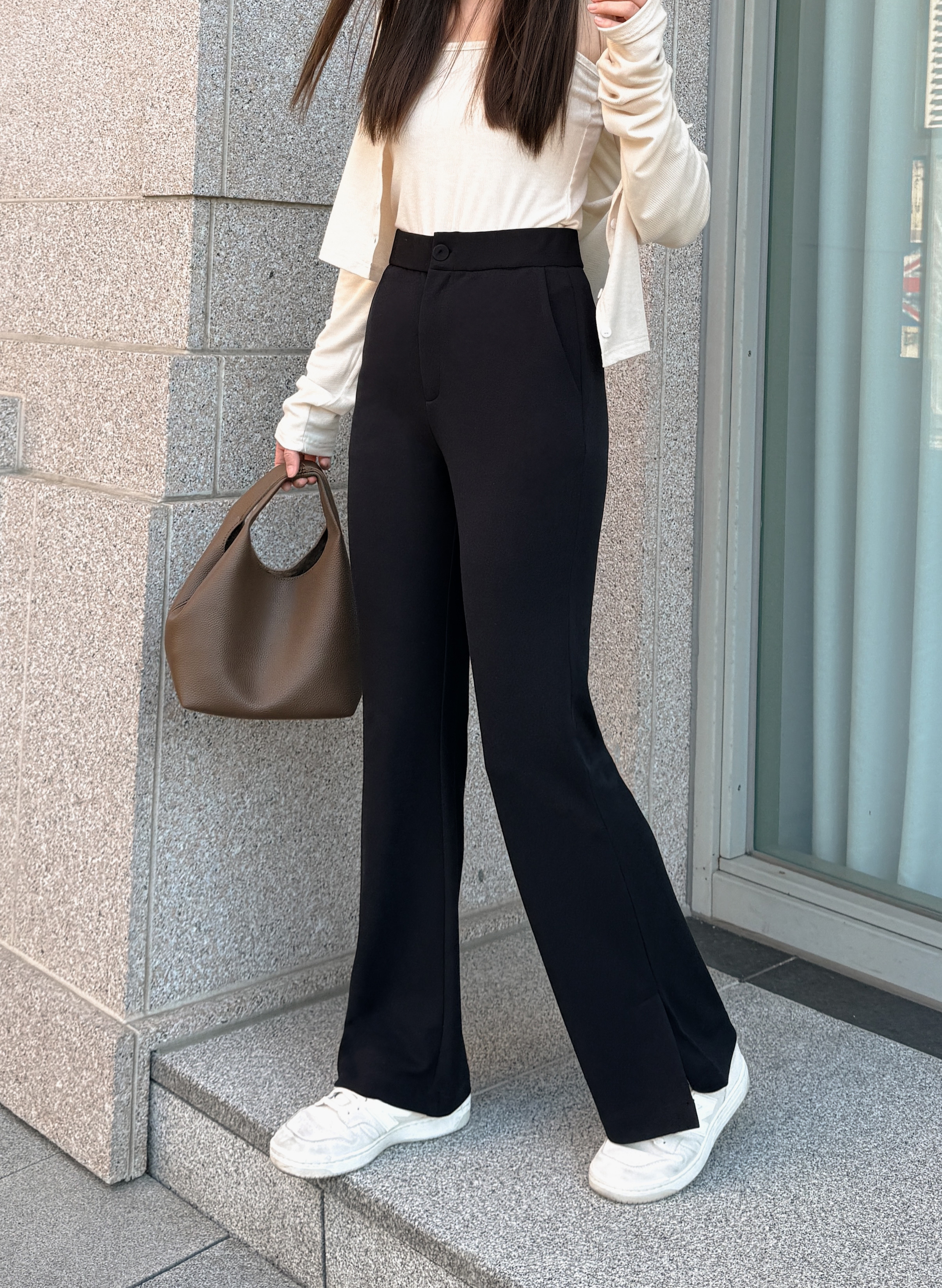 自訂 極顯瘦彈性顯高褲