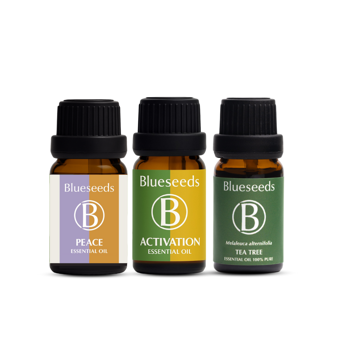 明星精油活力舒緩組 - 滴瓶精油10ml x3 ( 茶樹+日間活化+夜間安定舒眠 )