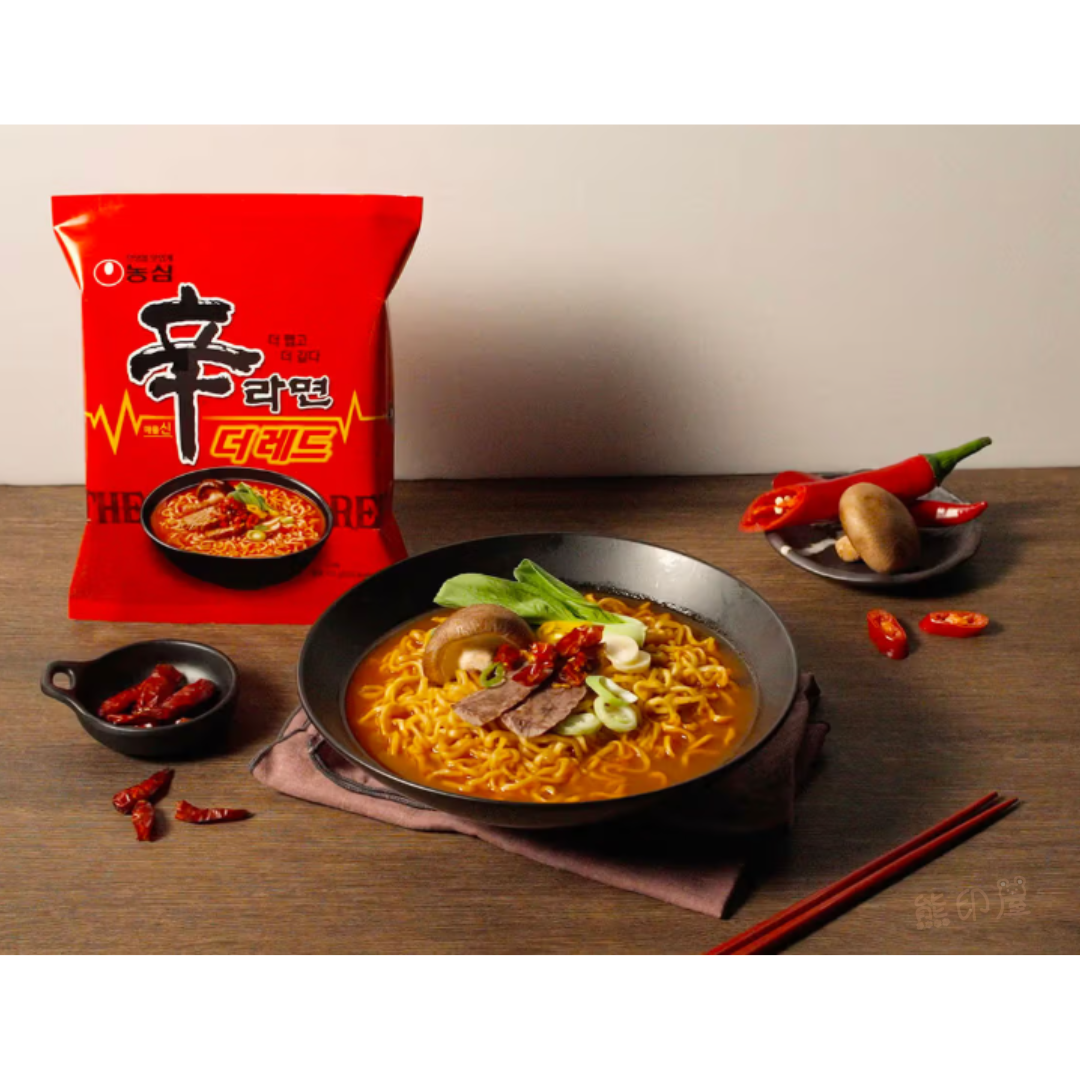 農心韓國THE RED(兩倍辣度)辛辣麵 500G (平行進口) 到期日 2026-11-1