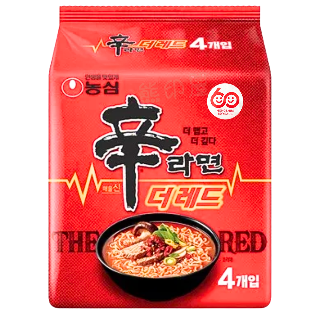 農心韓國THE RED(兩倍辣度)辛辣麵 500G (平行進口) 到期日 2026-11-1