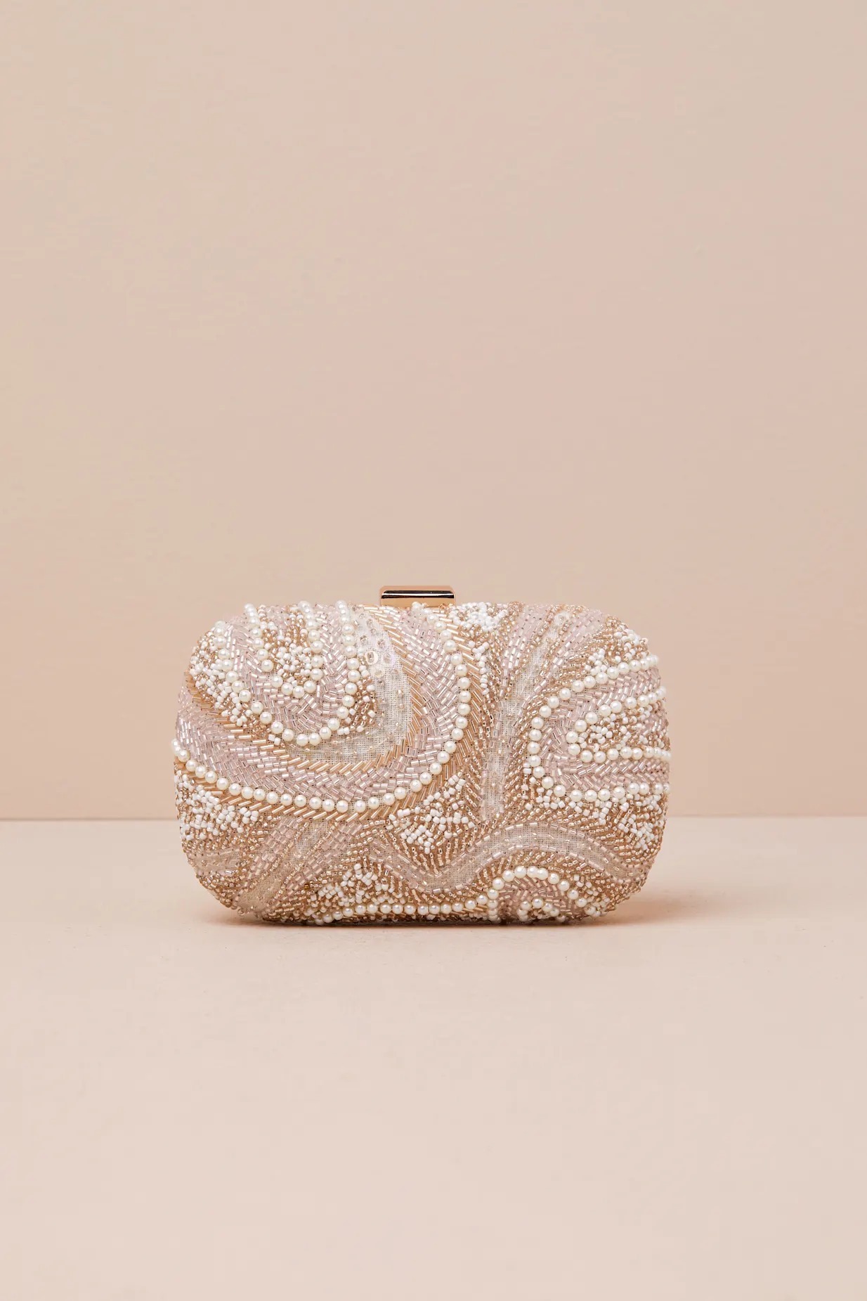 手工縫珠手拿包