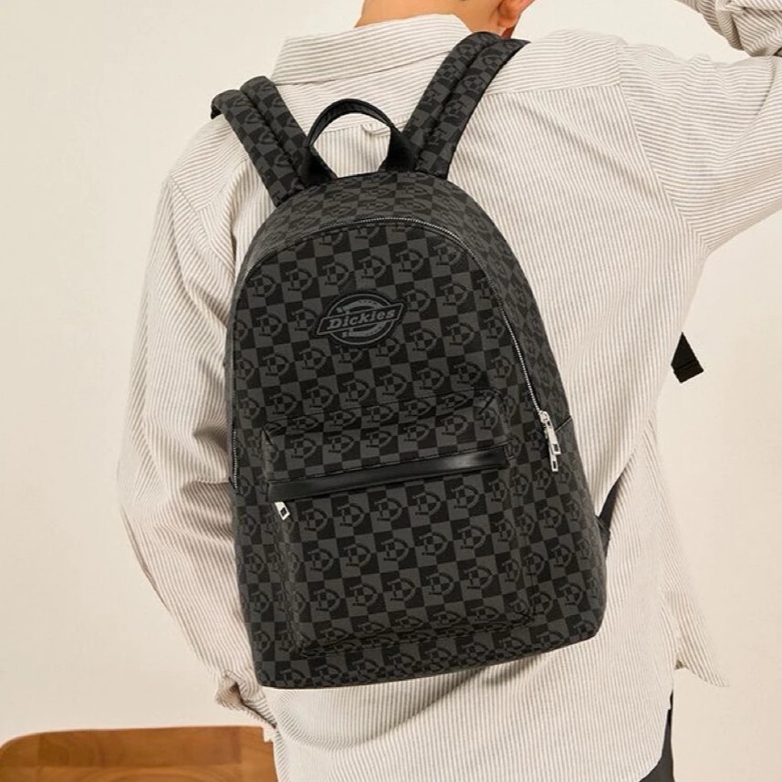 【預購】DICKIES 經典 滿版 老花 LOGO 大容量 後背包