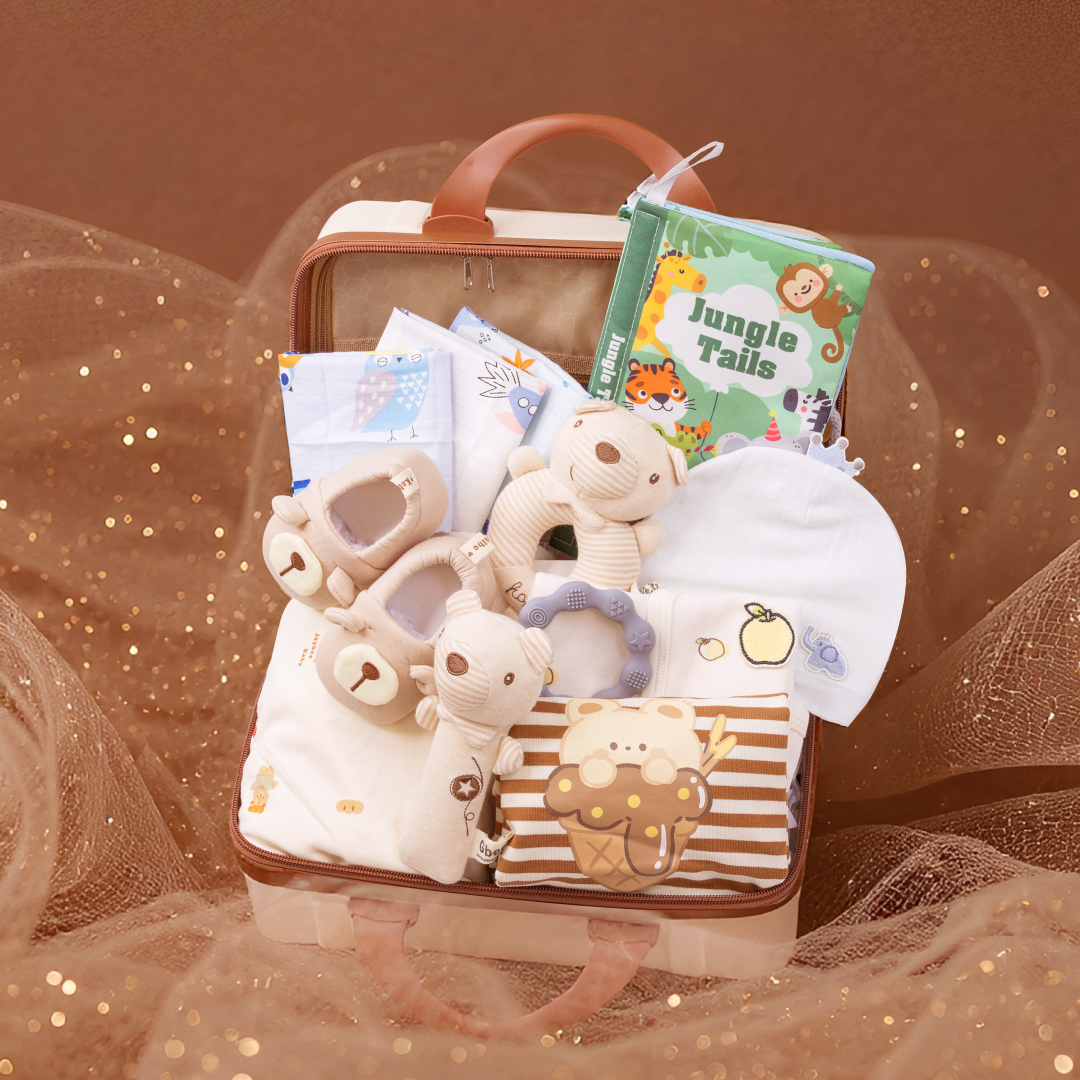 捷比童裝 幸福旅行箱 (新生禮/彌月禮/滿月禮/寶寶禮/周歲禮)