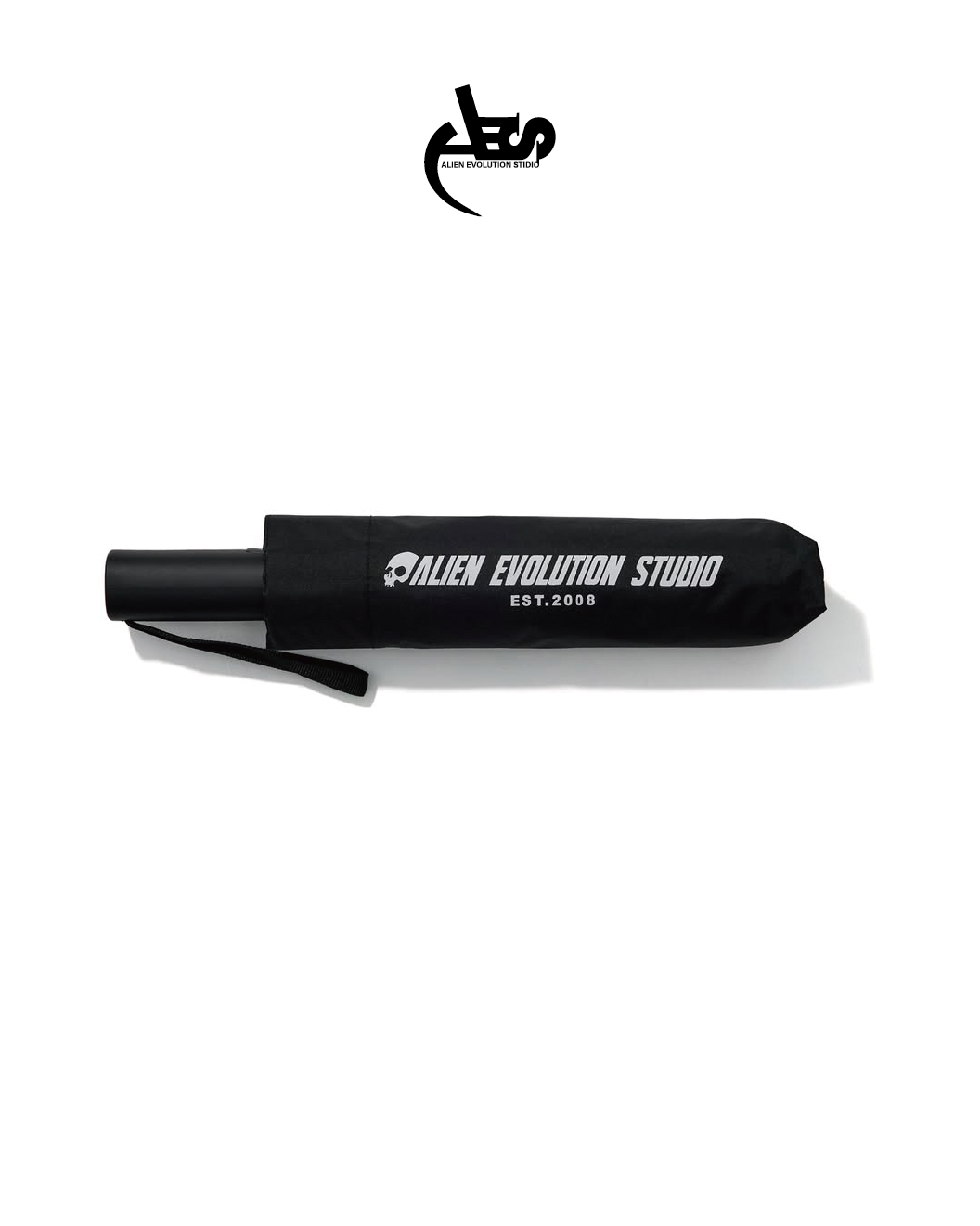 AES 骷髏摺疊傘 黑 25 S/S 3-Section Automatic Umbrella