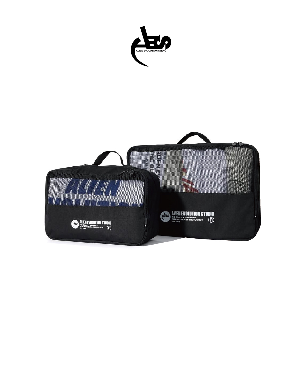 AES 骷髏 旅行收納袋 黑 25 S/S Travel Storage Bag Set