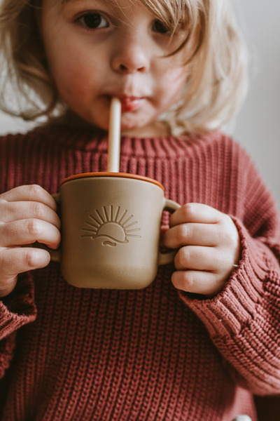 By Lille Vilde 矽膠雙耳杯兩入組附蓋 (多款可選)