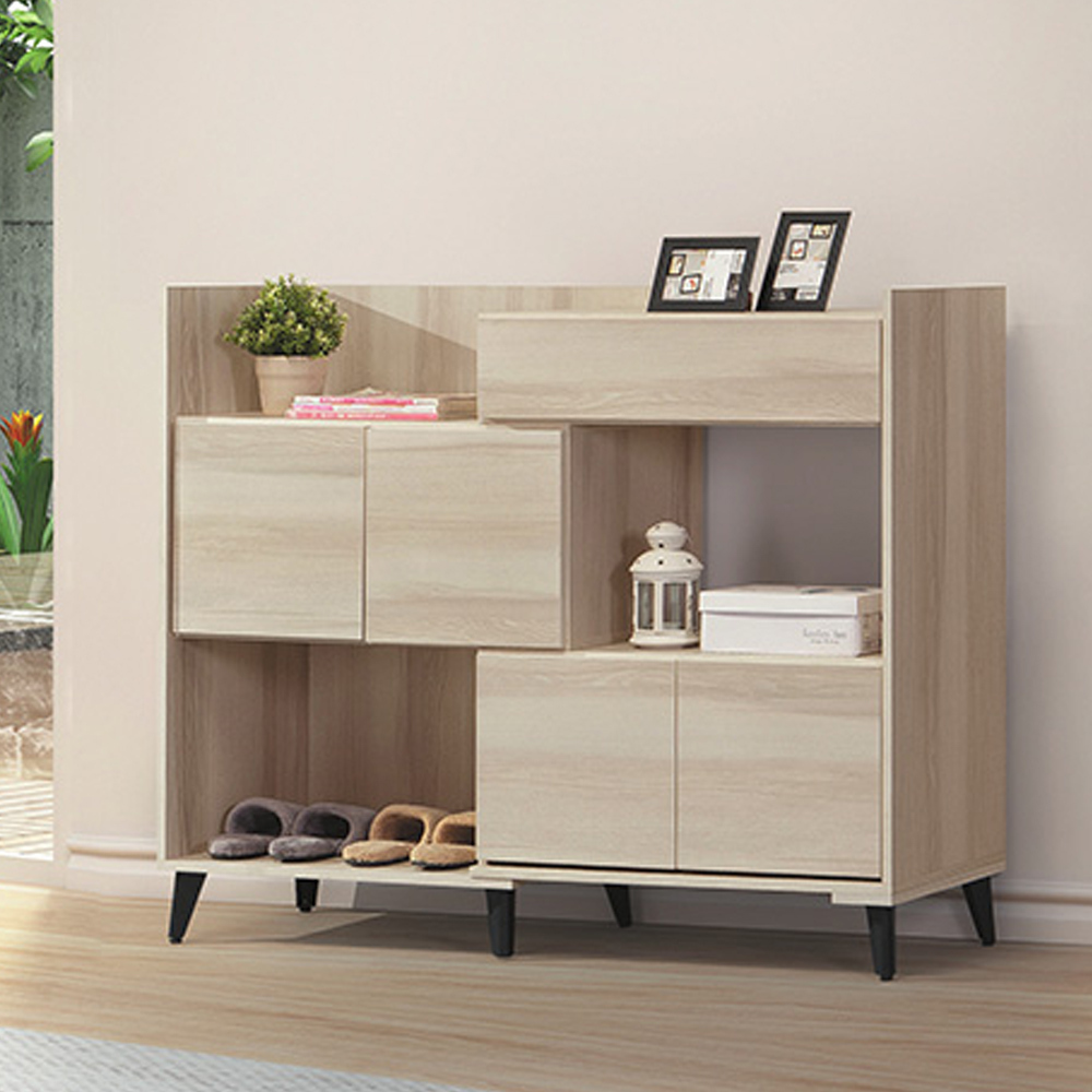 美娜4.9尺四門一抽伸縮鞋櫃/玄關收納置物櫃