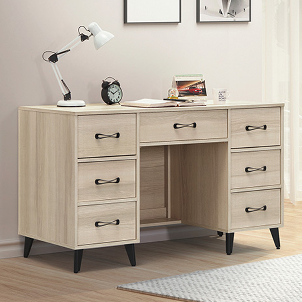 美娜4.4尺七抽書桌/工作桌