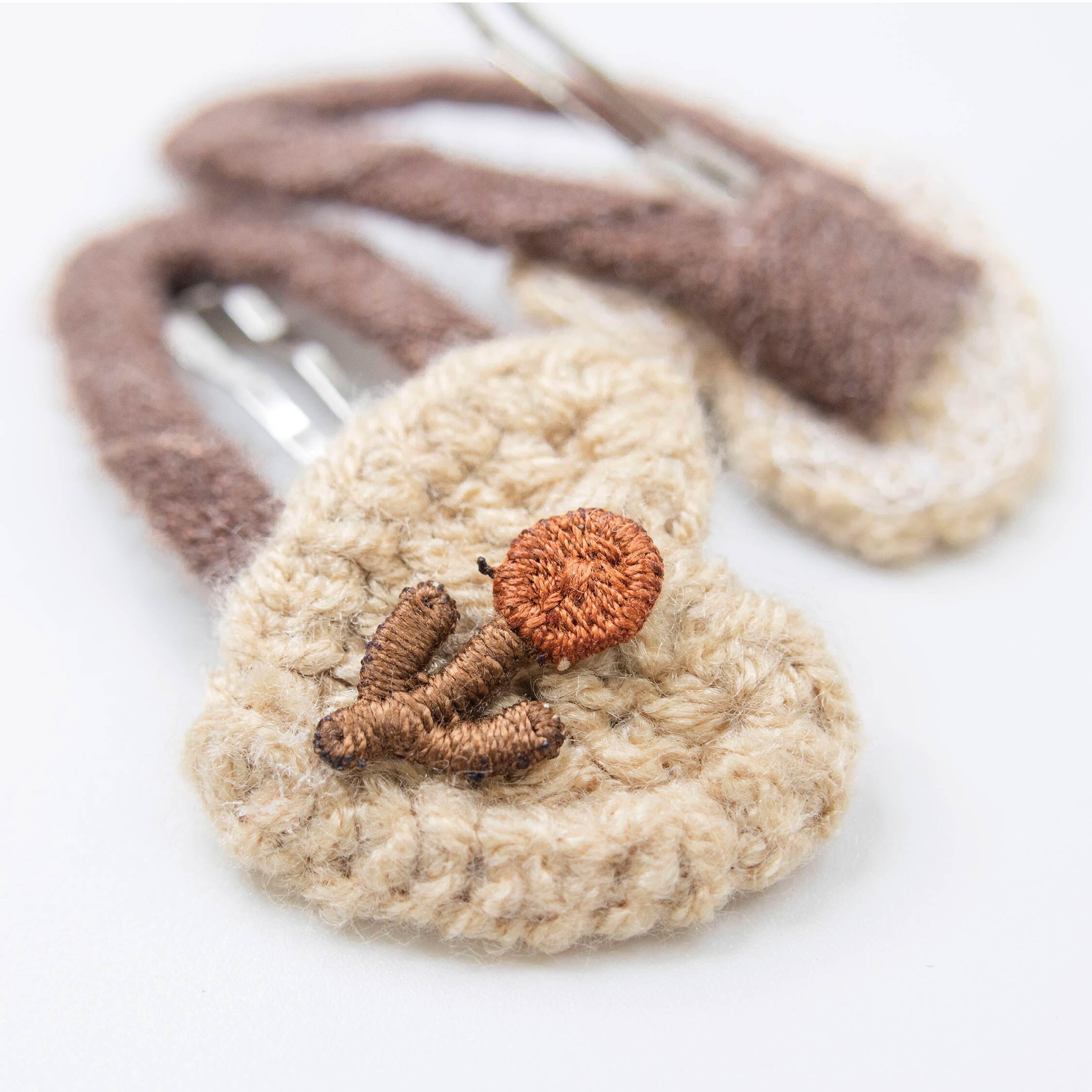 【AC45】毛線編織髮夾(兩入一組)＊兩款