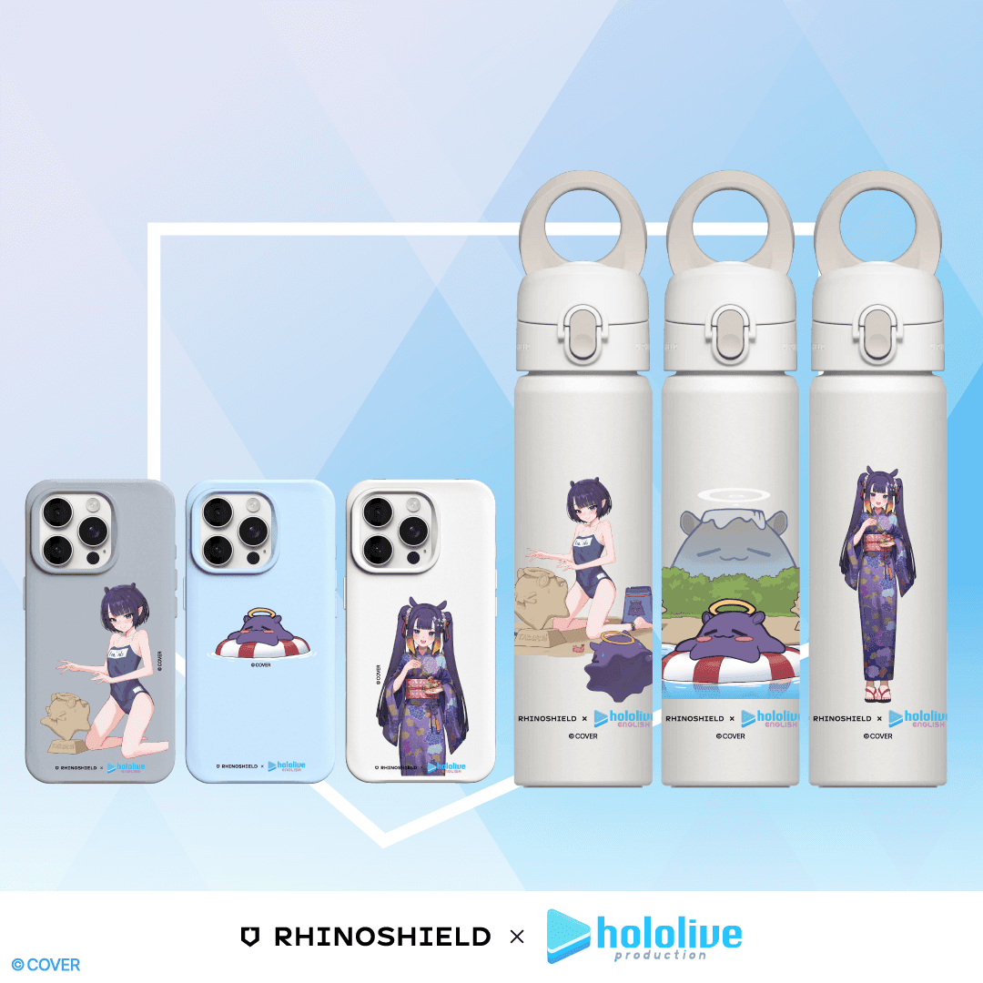「官品代購」RHINOSHIELD x hololive 周邊 - 一伊那尓栖 手機殼/水樽 🐙  Ninomae Ina’nis