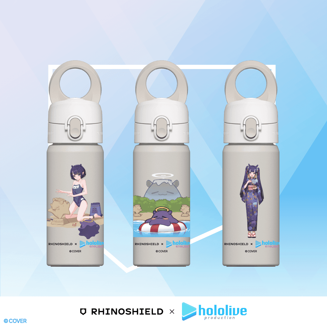 「官品代購」RHINOSHIELD x hololive 周邊 - 一伊那尓栖 手機殼/水樽 🐙  Ninomae Ina’nis