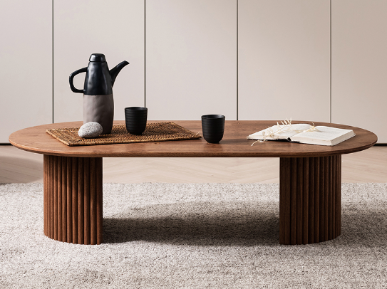 P006 - 韓國製儲物實木茶几