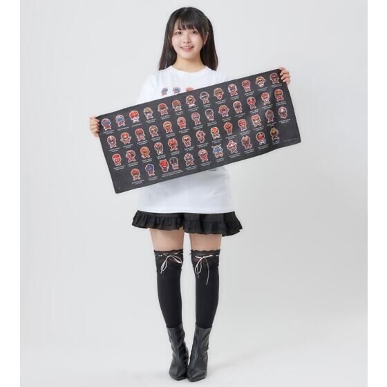 239574 Pbandai 預訂 2025/11月 スーパー戦隊シリーズ　歴代レッド　デフォルメ　フェイスタオル