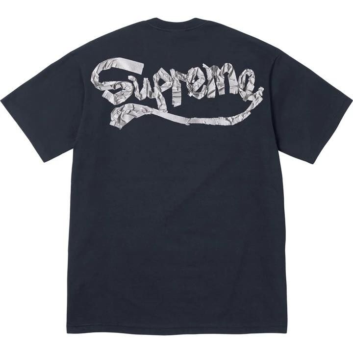 Supreme 25 膠帶短袖 T Navy