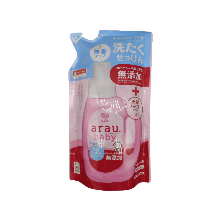 Arau Baby Laundry Soap 720ml Fragrance-Free -Refills  Natural & Safe for Baby's Skin