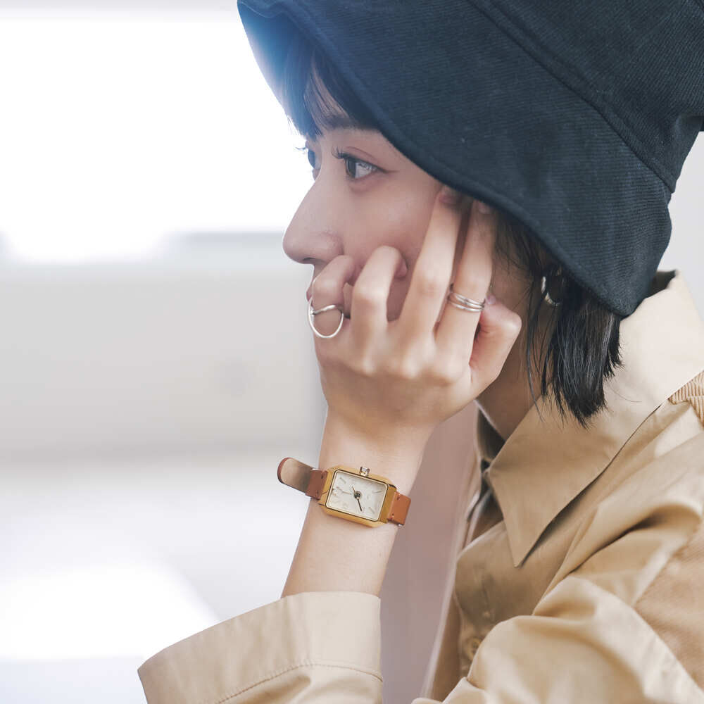 "H" Easy Bag/Old Ceramic Tile No.10/Green Bathhouse