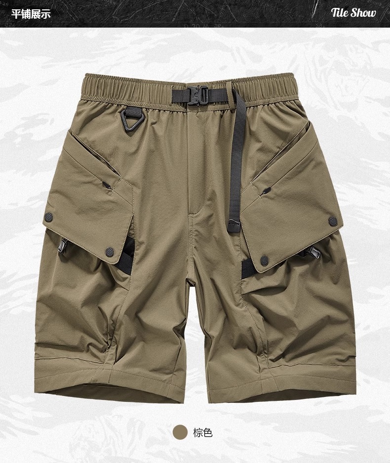 𝙏𝙀𝘾𝙃𝙒𝙀𝘼𝙍 戶外輕機能五分拼接口袋短褲