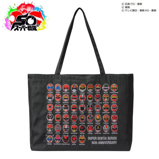 235045 Pbandai 預訂 2025/11月 スーパー戦隊シリーズ　歴代レッド　刺繍バッグ