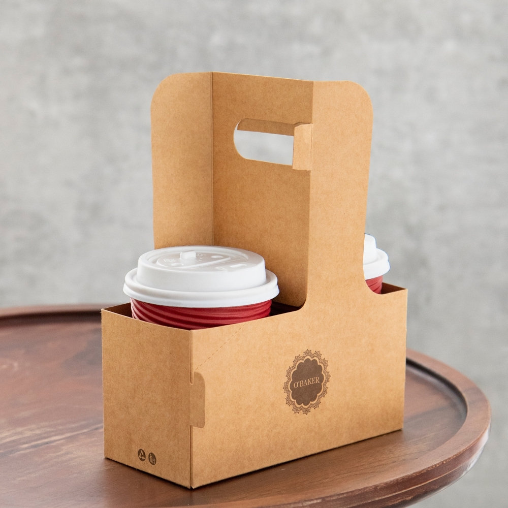 【少量訂製】紙杯提盒-二杯