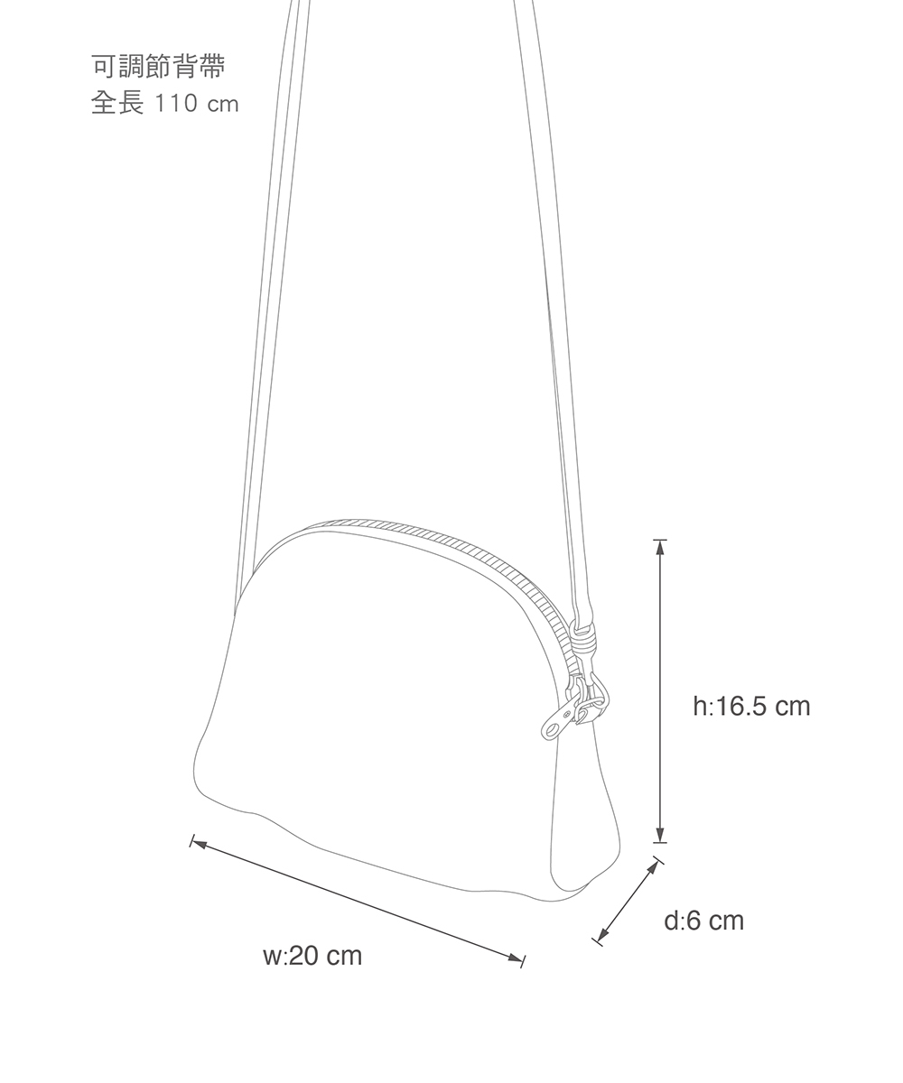 灰綠色帆布斜背包，正面印有多顆綠色三角形松樹圖案，搭配淺色皮革肩帶