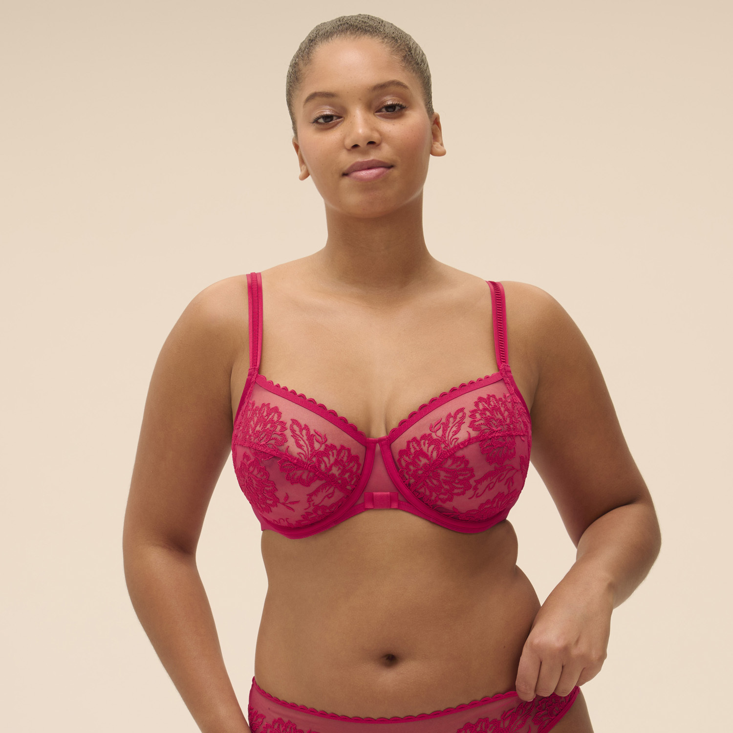 ROMANCE 浪漫 3/4全罩杯胸罩 石榴石