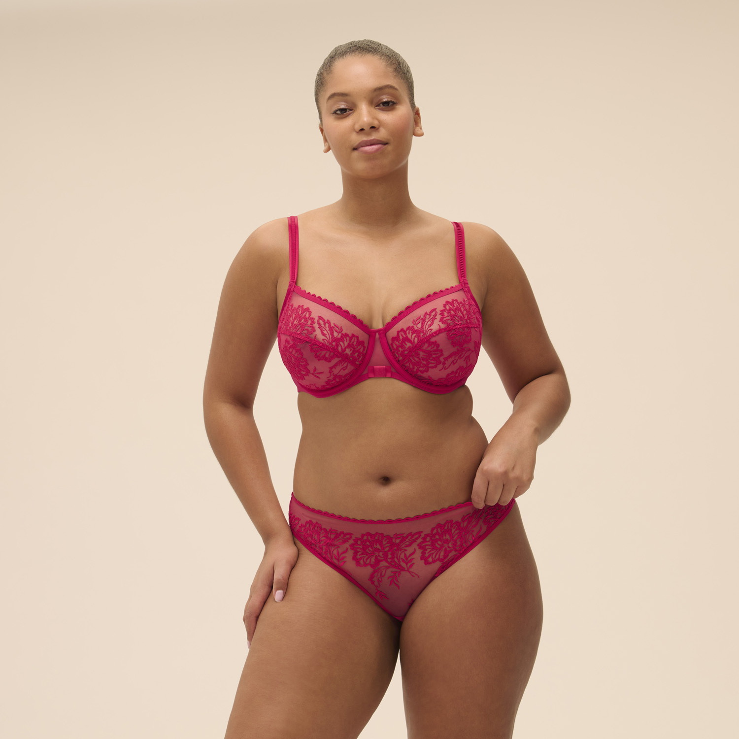 ROMANCE 浪漫 3/4全罩杯胸罩 石榴石