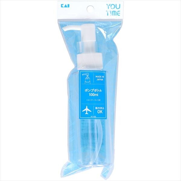 日本KAI YOU TIME旅行泵瓶 100ML (日本製)