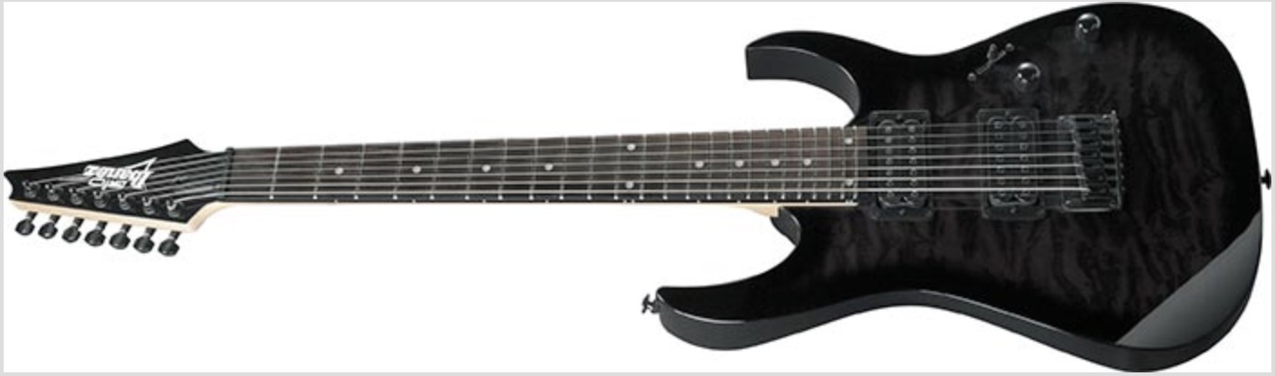 Ibanez Ibanez GRG7221QA-TKS 雲狀楓木Top 七弦電吉他 亮光黑 第 3 張圖片｜三峽吉他 / Bass