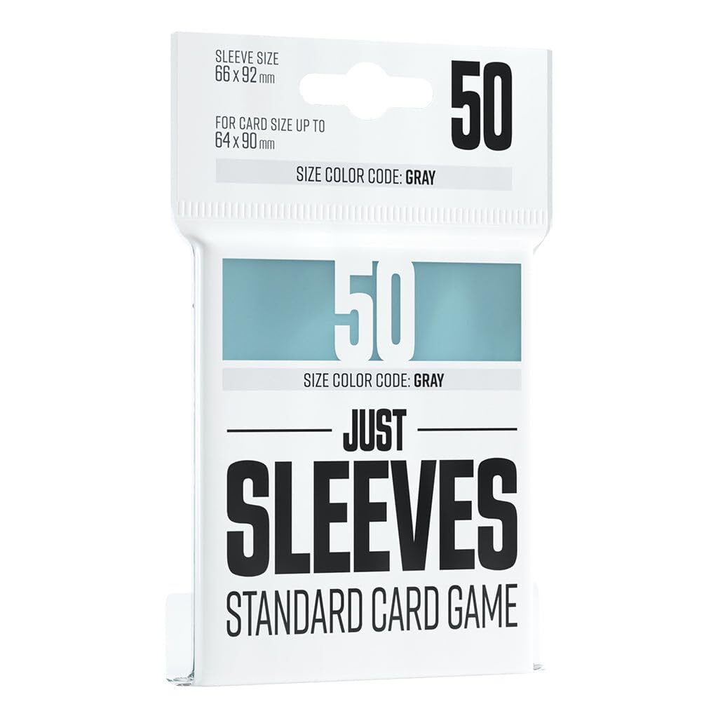 Gamegenic 50 : Just Sleeves - Standard Card Game 66 x 92 MM -Clear