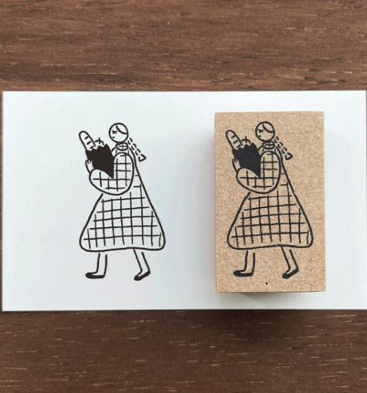 『Ｍarche』小丸子的麵包插圖印章