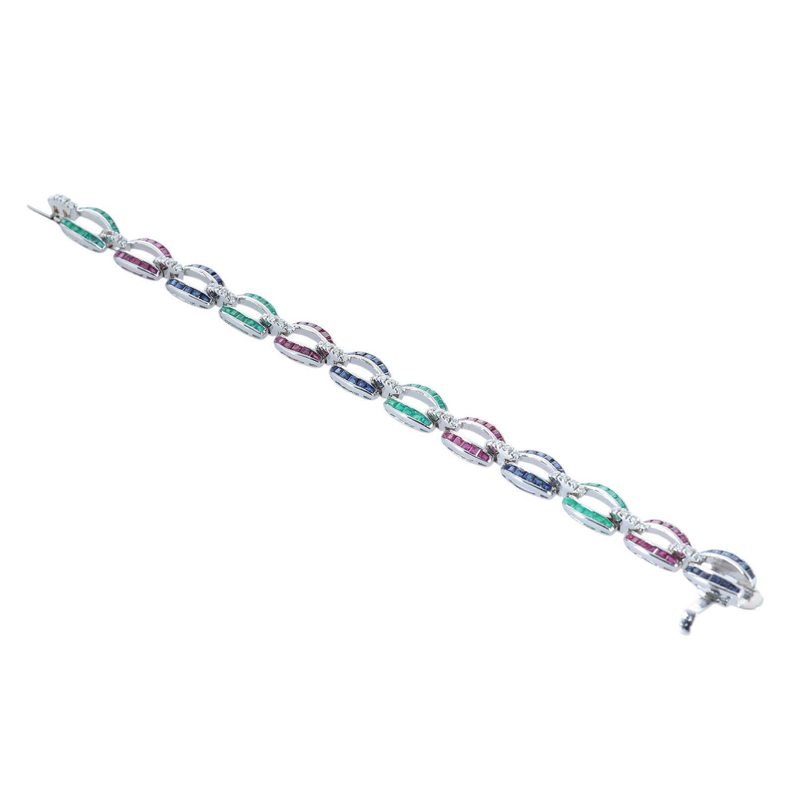 彩寶手鍊18K 4.28克拉