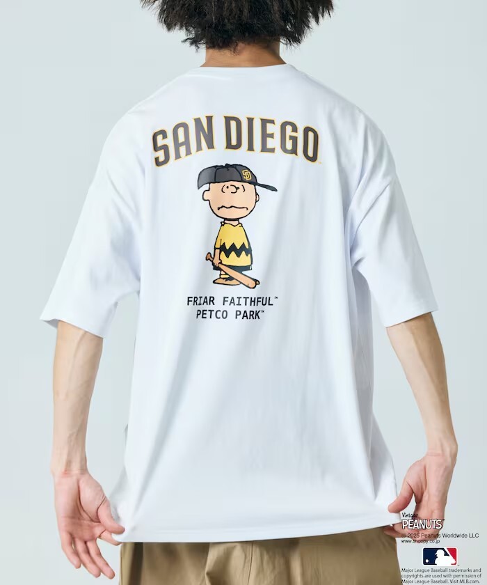 Freak's Store MLB x Peanuts 教士 小標 背後 圖案 短袖 兩色