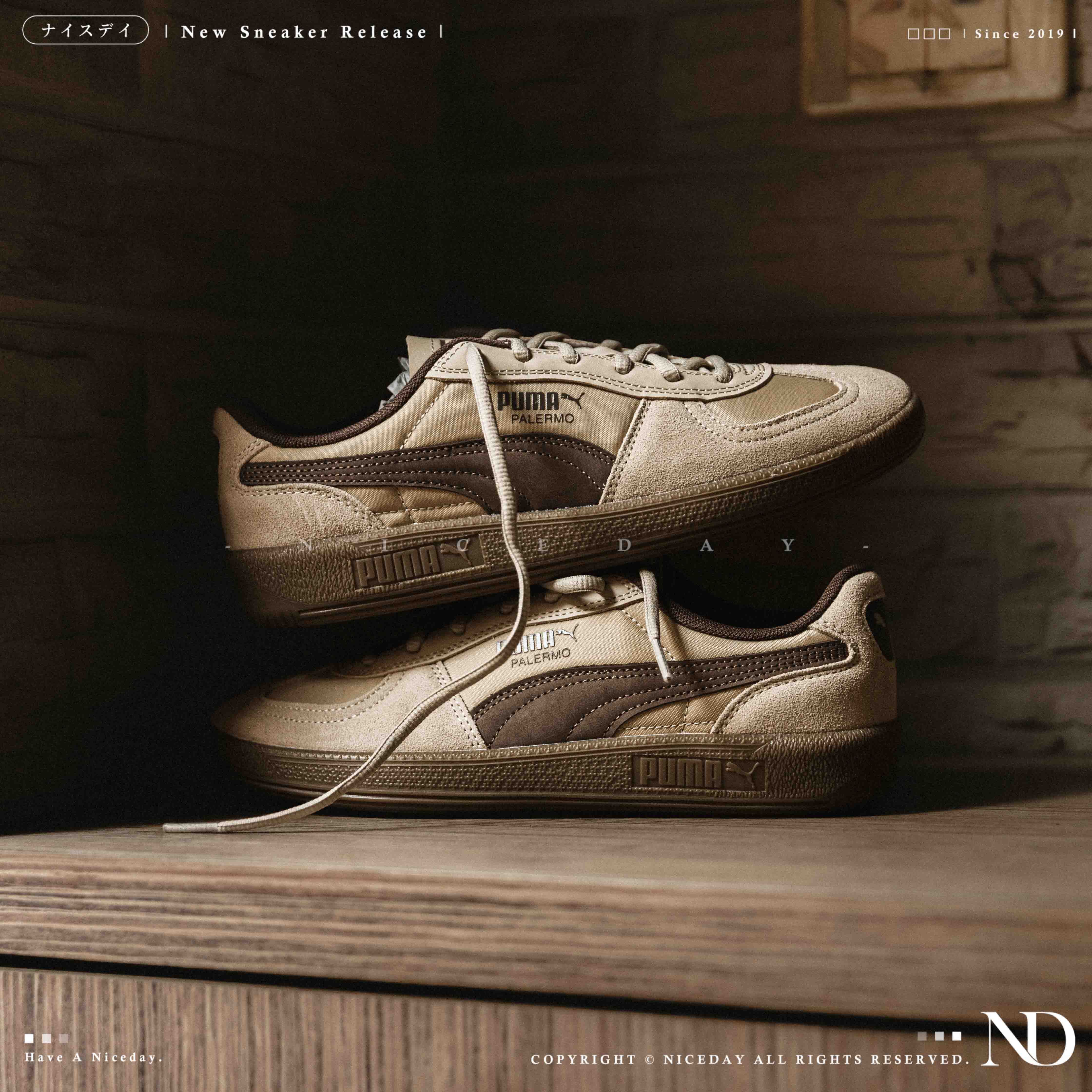 NICEDAY 現貨 Puma Palermo Pop 鐵觀音 茶色 棕色 卡其 可可 復古 男女鞋 403257-04