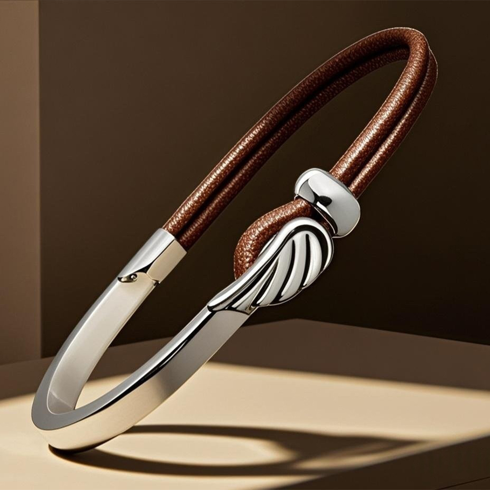 現貨 手鍊男 男生手環 鈦鋼手鍊 皮手環 蠟繩手鍊 韓國手鍊 鈦鋼手鐲 開口手環 歐美手環 天使手鏈 男生禮物 001