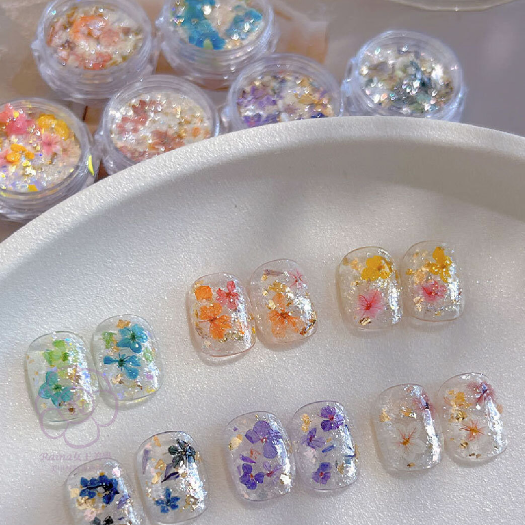 水感乾花歐泊粉