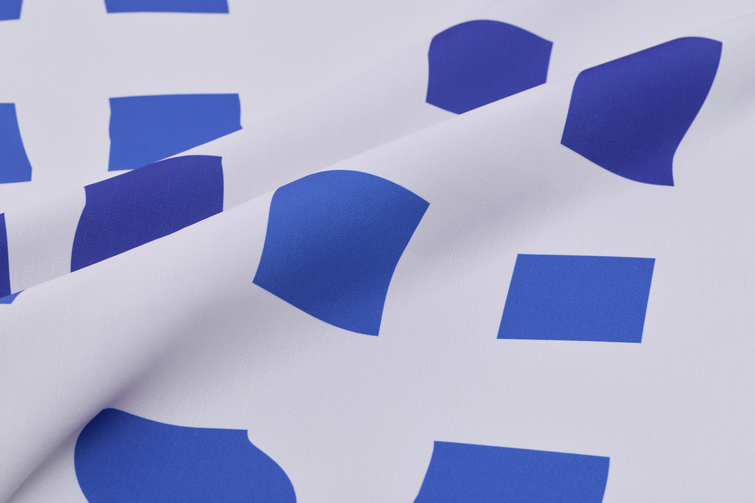 印花帆布 / 桌巾 / 布料 / 風箏藍白